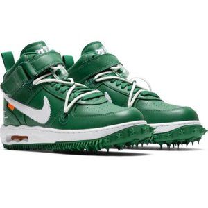 Nike Air Force 1 Mid x Off-White 'Pine Green' DR0500-300 SIZE  10.5 BRAND NEW